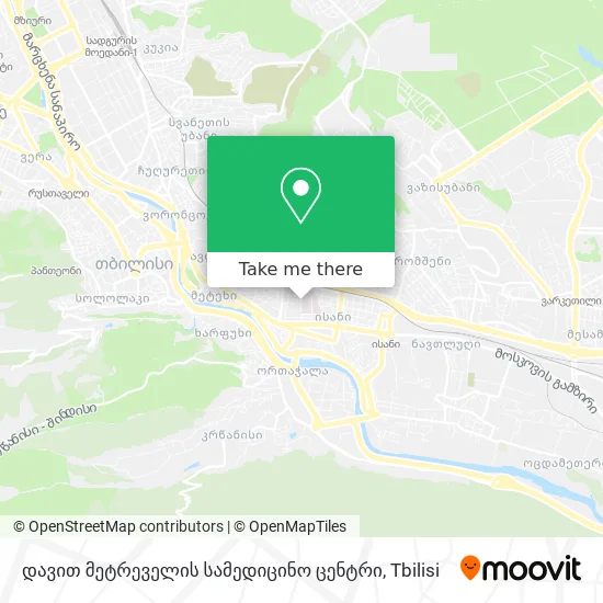 დავით მეტრეველის სამედიცინო ცენტრი map