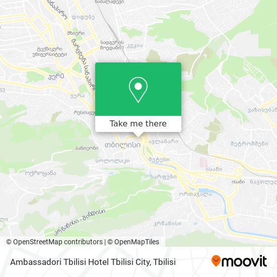 Карта Ambassadori Tbilisi Hotel Tbilisi City