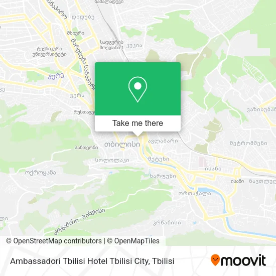 Ambassadori Tbilisi Hotel Tbilisi City map