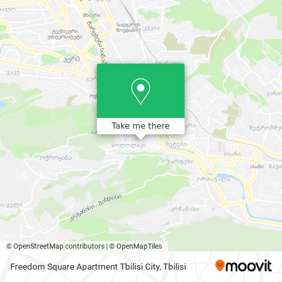 Карта Freedom Square Apartment Tbilisi City