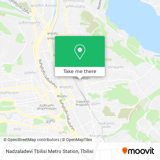 Карта Nadzaladevi Tbilisi Metro Station