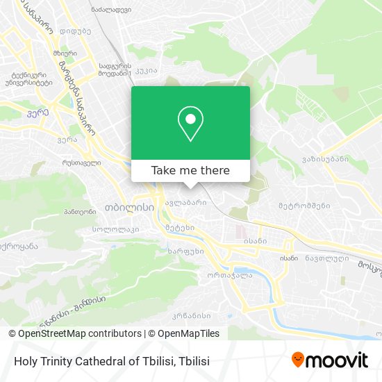 Holy Trinity Cathedral of Tbilisi map