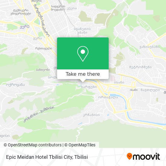 Epic Meidan Hotel Tbilisi City map