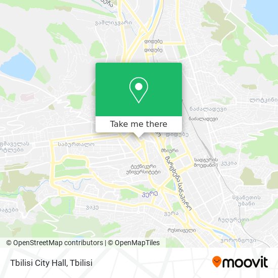 Tbilisi City Hall map