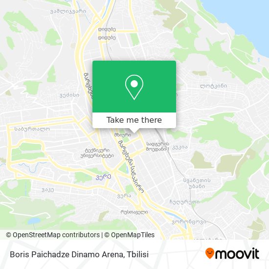 Boris Paichadze Dinamo Arena map