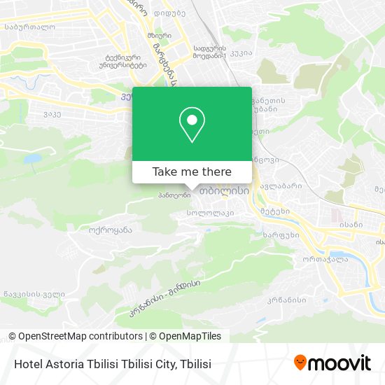 Карта Hotel Astoria Tbilisi Tbilisi City