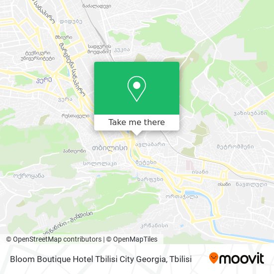 Bloom Boutique Hotel Tbilisi City Georgia map