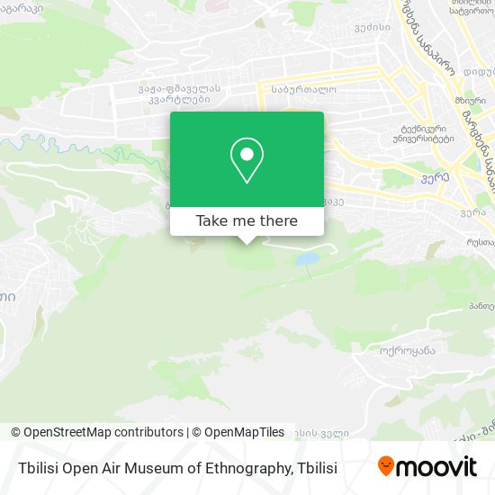 Tbilisi Open Air Museum of Ethnography map