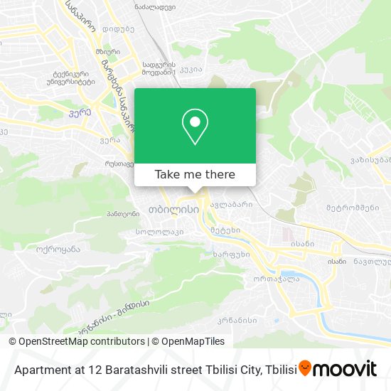 Карта Apartment at 12 Baratashvili street Tbilisi City