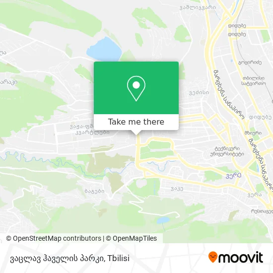 ვაცლავ ჰაველის პარკი map