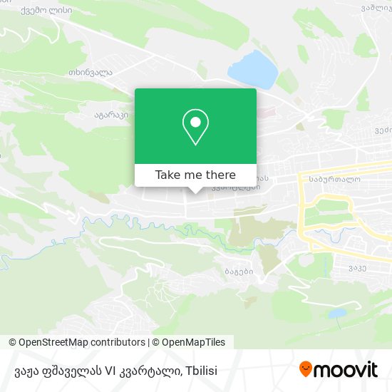 ვაჟა ფშაველას VI კვარტალი map