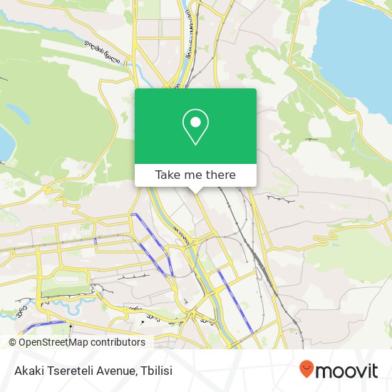 Akaki Tsereteli Avenue map