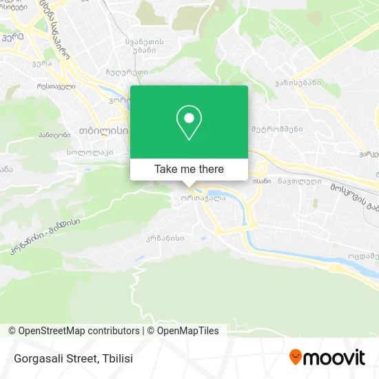 Карта Gorgasali Street