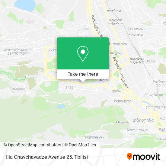 Карта Ilia Chavchavadze Avenue 25