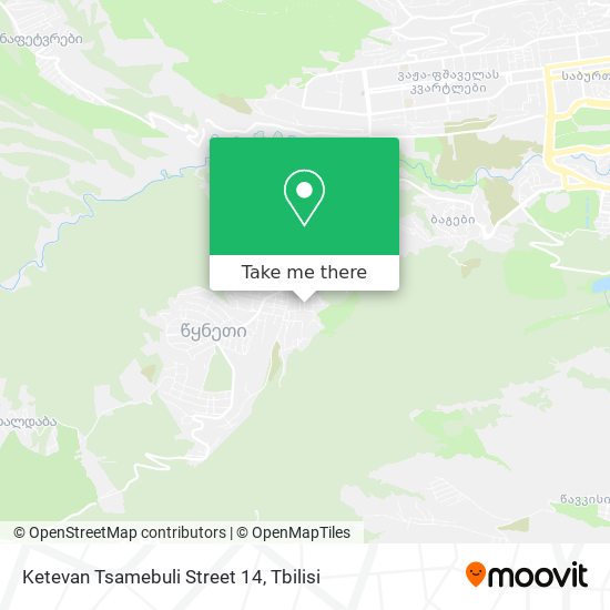 Ketevan Tsamebuli Street 14 map