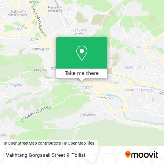 Vakhtang Gorgasali Street 9 map