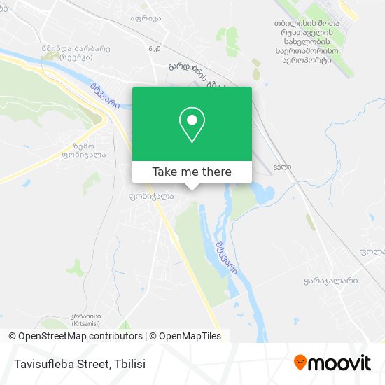 Карта Tavisufleba Street