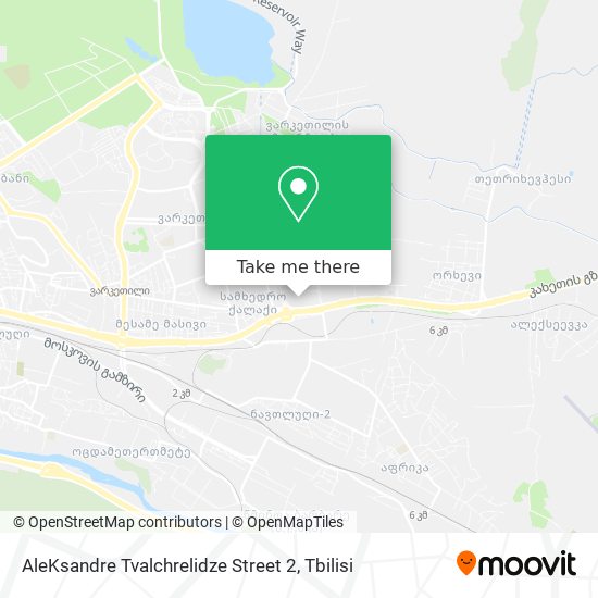 AleKsandre Tvalchrelidze Street 2 map