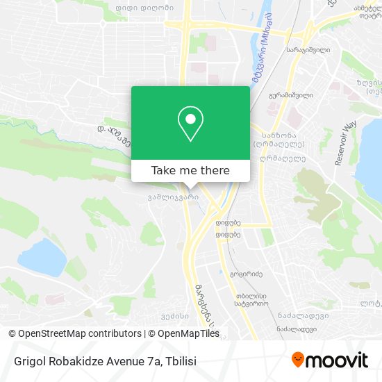 Grigol Robakidze Avenue 7a map