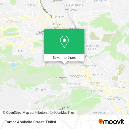 Карта Tamar Abakelia Street
