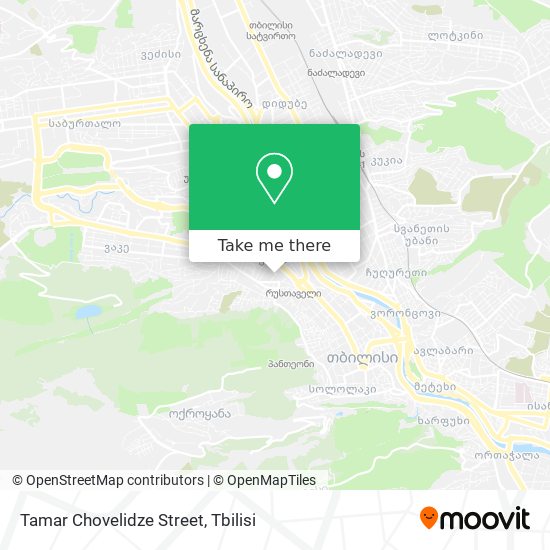 Карта Tamar Chovelidze Street