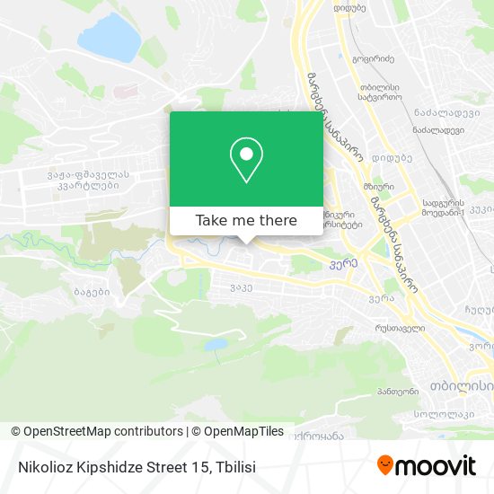 Nikolioz Kipshidze Street 15 map