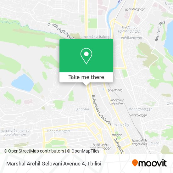 Marshal Archil Gelovani Avenue 4 map