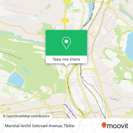 Marshal Archil Gelovani Avenue map