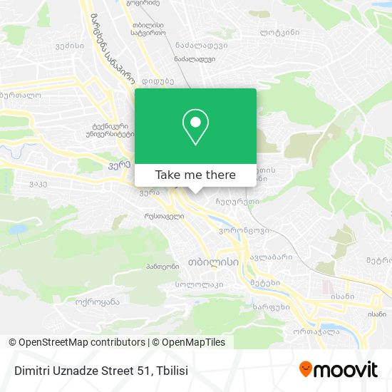 Dimitri Uznadze Street 51 map