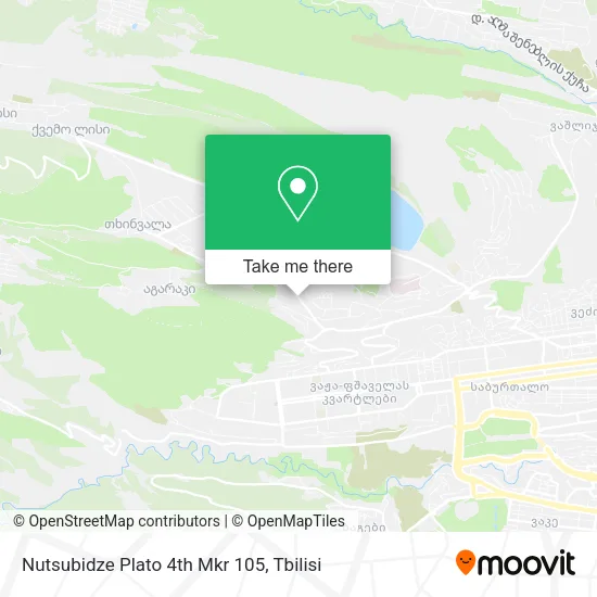Карта Nutsubidze Plato 4th Mkr 105