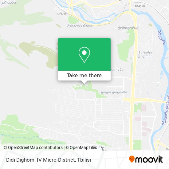 Карта Didi Dighomi IV Micro-District