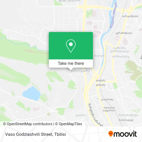 Карта Vaso Godziashvili Street