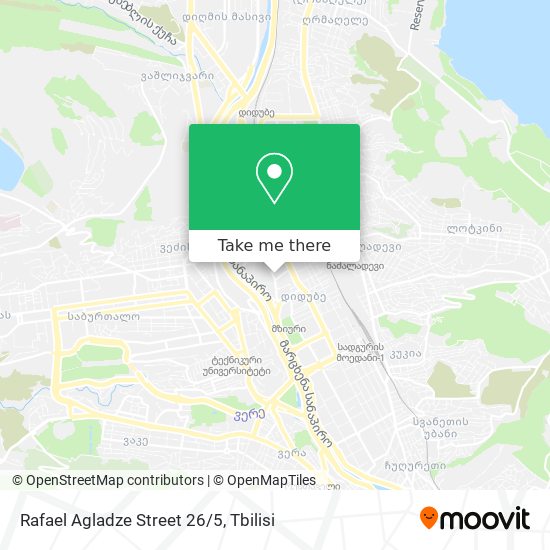 Rafael Agladze Street 26/5 map