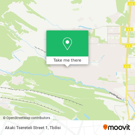 Akaki Tsereteli Street 1 map