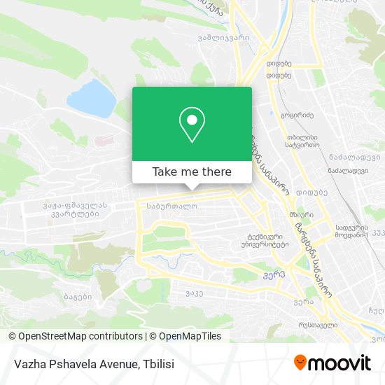 Vazha Pshavela Avenue map