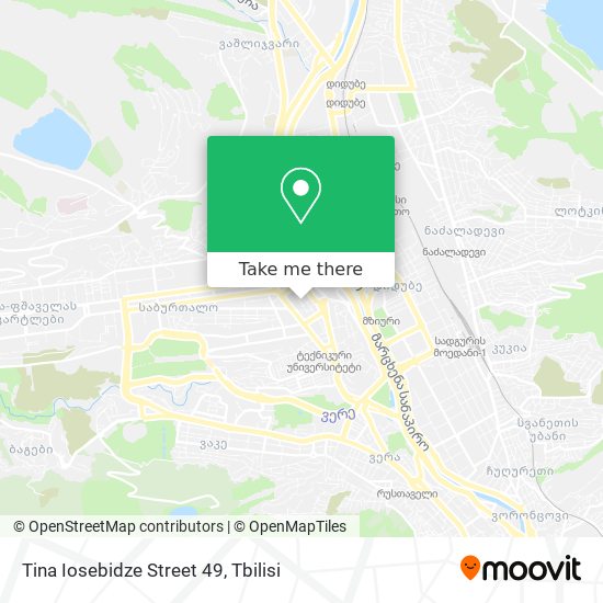 Карта Tina Iosebidze Street 49