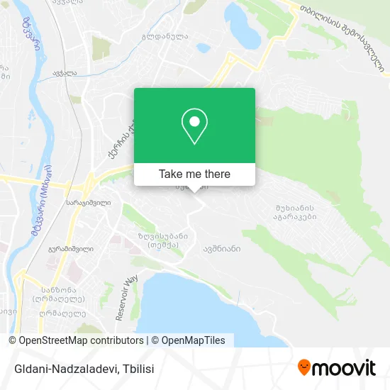 Карта Gldani-Nadzaladevi