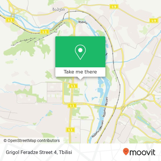 Grigol Feradze Street 4 map