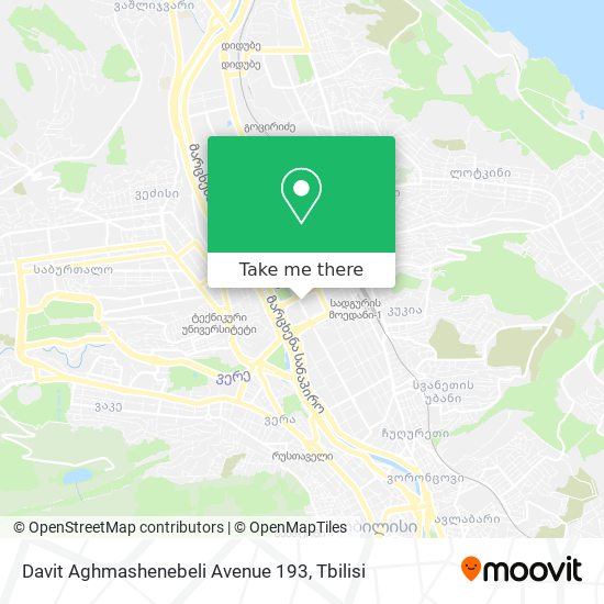 Карта Davit Aghmashenebeli Avenue 193