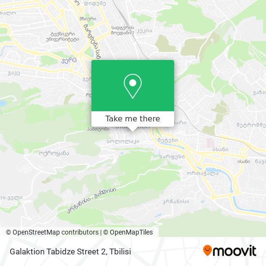 Galaktion Tabidze Street 2 map