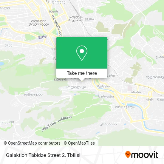 Карта Galaktion Tabidze Street 2