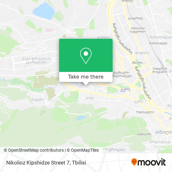 Nikolioz Kipshidze Street 7 map