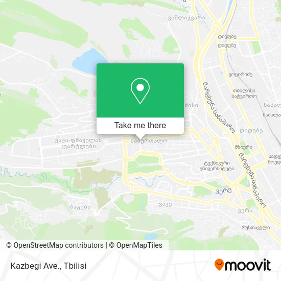 Карта Kazbegi Ave.