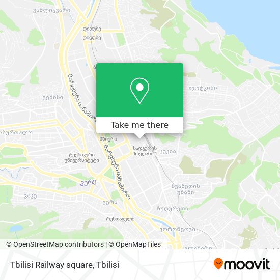 Tbilisi Railway square map
