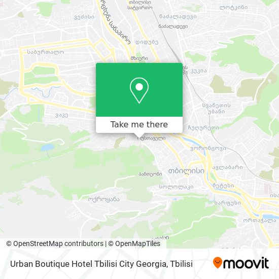 Карта Urban Boutique Hotel Tbilisi City Georgia
