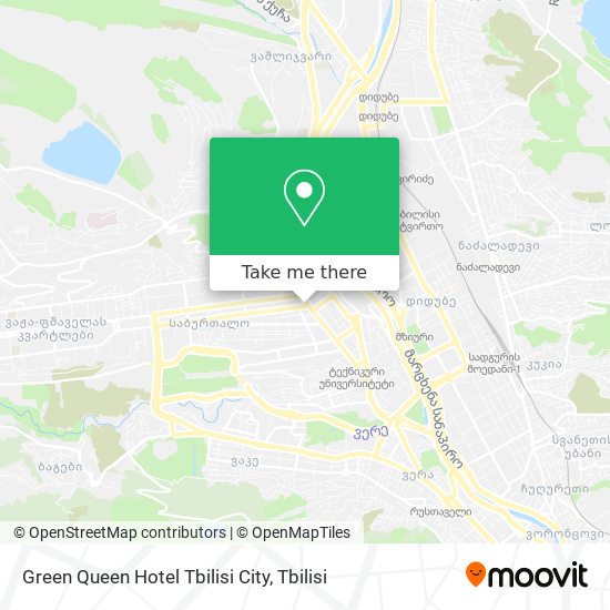 Green Queen Hotel Tbilisi City map