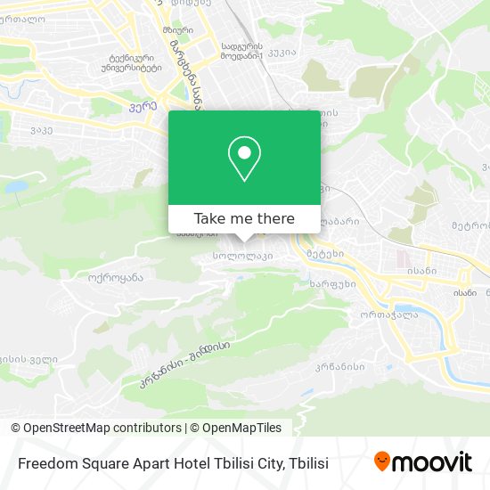 Карта Freedom Square Apart Hotel Tbilisi City