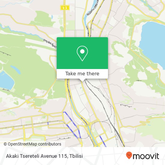 Akaki Tsereteli Avenue 115 map
