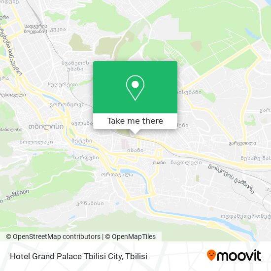 Карта Hotel Grand Palace Tbilisi City