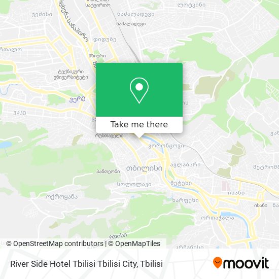 River Side Hotel Tbilisi Tbilisi City map
